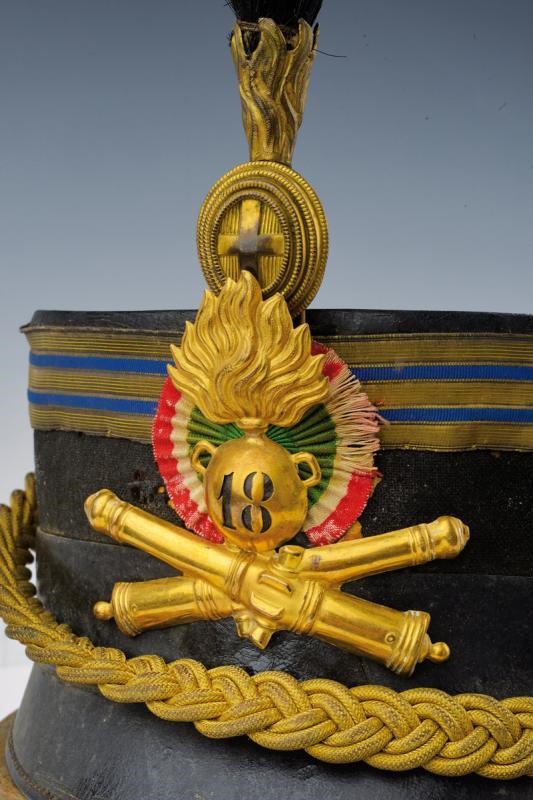 Kepi da Capitano di Artiglieria con Spalline ed Attestato
