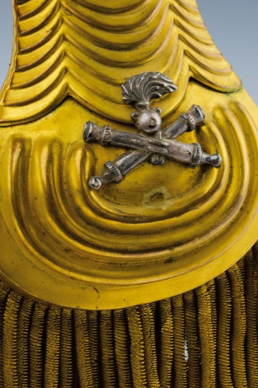 Kepi da Capitano di Artiglieria con Spalline ed Attestato