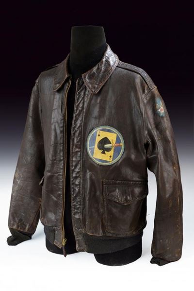 Rara Giacca da Aviatore in Pelle Modello A2 della Army Air Force - 116° Squadrone