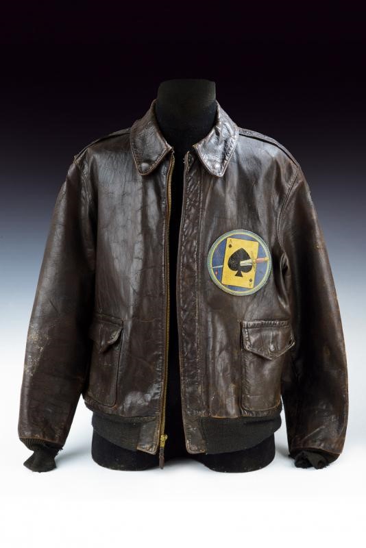 Rara Giacca da Aviatore in Pelle Modello A2 della Army Air Force - 116° Squadrone