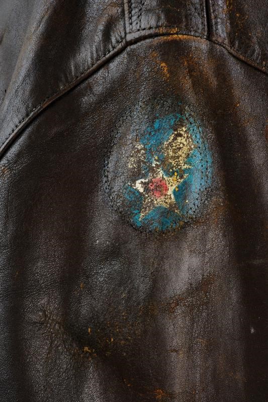 Rara Giacca da Aviatore in Pelle Modello A2 della Army Air Force - 116° Squadrone
