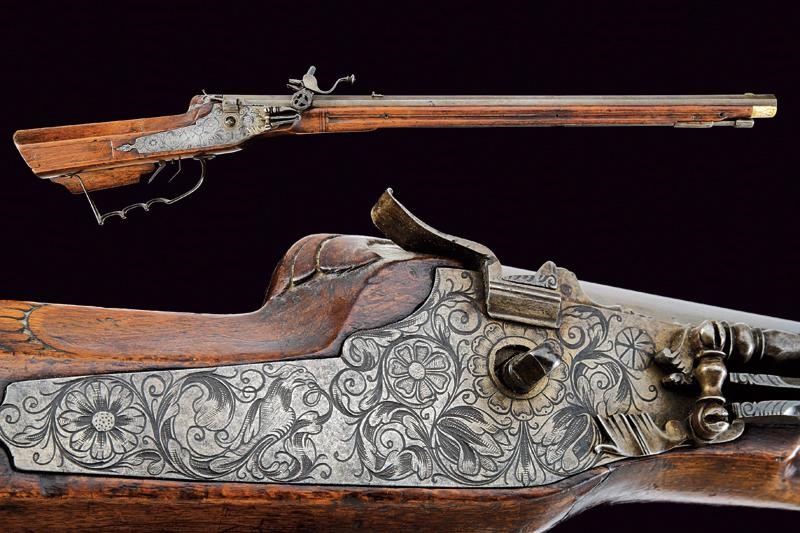 A wheel-lock rifle ultimo quarto del XVII Sec. | Fine Antique Arms and ...