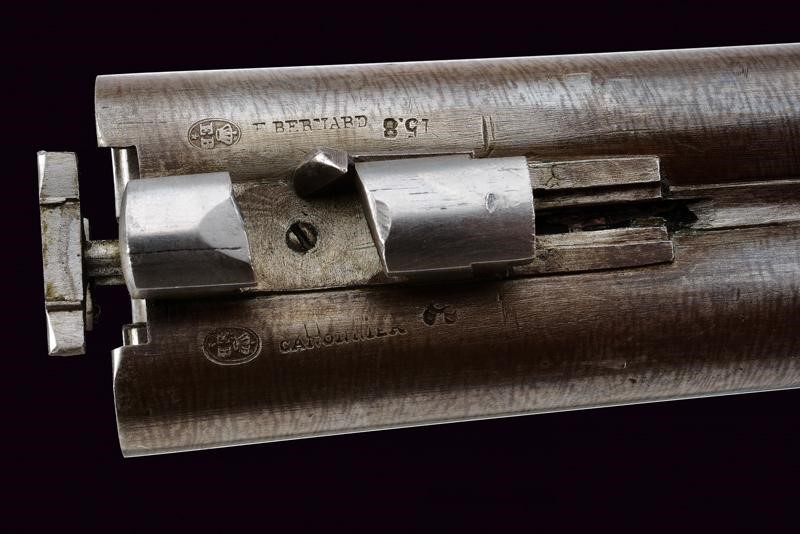 Rarissimo Fucile a Retrocarica a Tre Canne di Laine