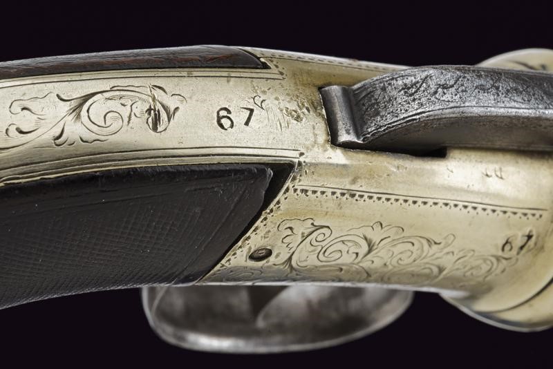 Pepperbox Revolver a Luminello di Manton in Cassetta