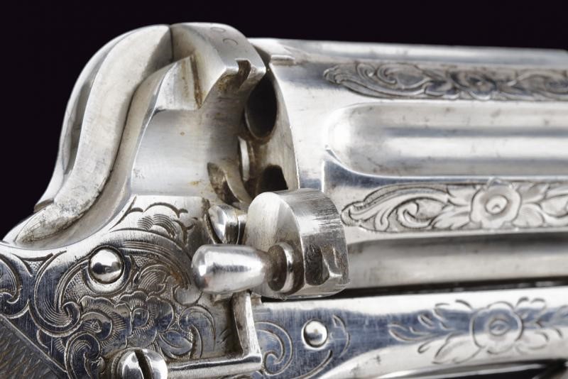 Raro Pepperbox-revolver a Percussione Anulare