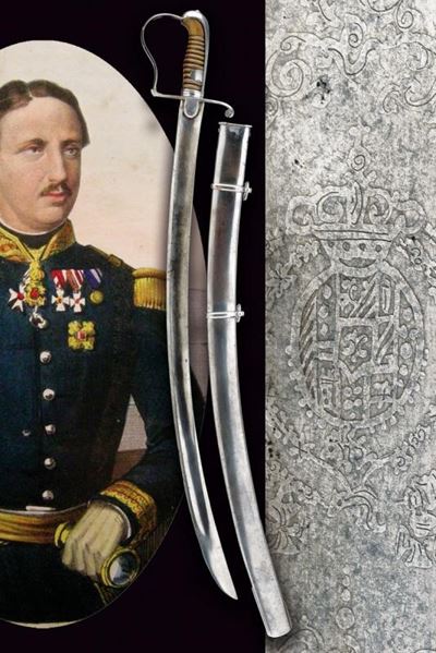 Sciabola da Colonnello Onorario degli Ussari della Guardia Appartenuta al Re Francesco II