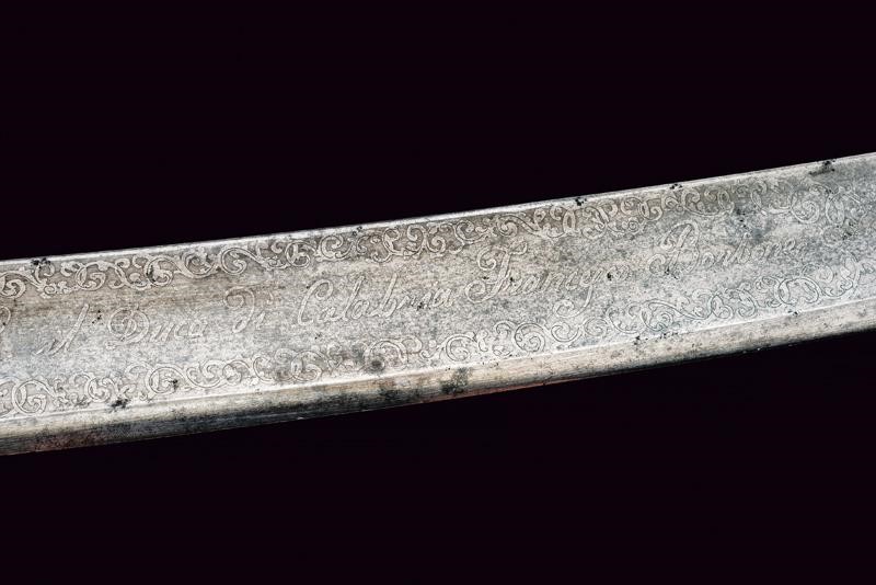 Sciabola da Colonnello Onorario degli Ussari della Guardia Appartenuta al Re Francesco II