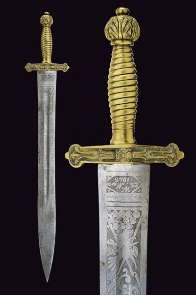 Interessante Daga della Guardia Nazionale di Milano Mod. 1848