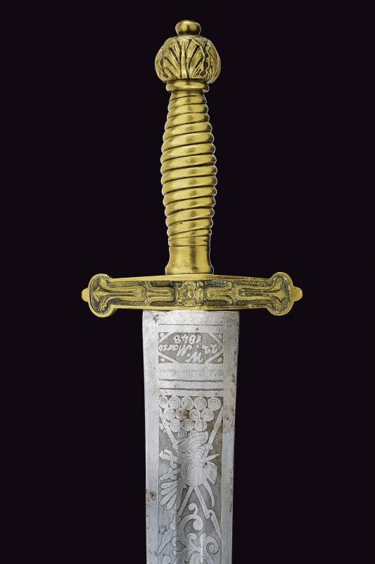 Interessante Daga della Guardia Nazionale di Milano Mod. 1848