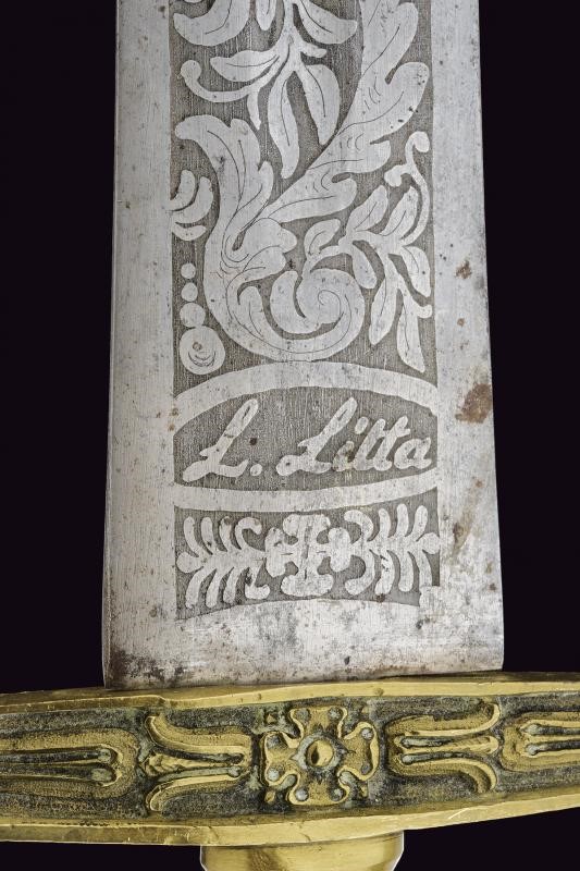 Interessante Daga della Guardia Nazionale di Milano Mod. 1848