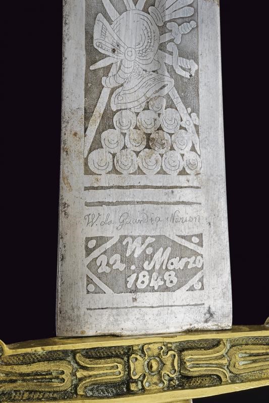 Interessante Daga della Guardia Nazionale di Milano Mod. 1848