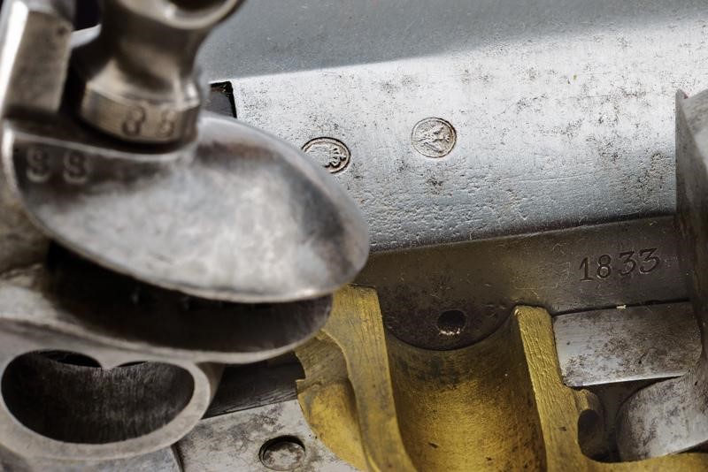 Raro Fucile Corto a Pietra Focaia