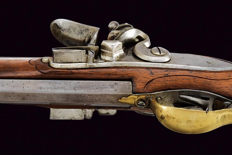 Raro Doppelstutzen Mod. 1768 a Pietra Focaia Firmato Michael Spock