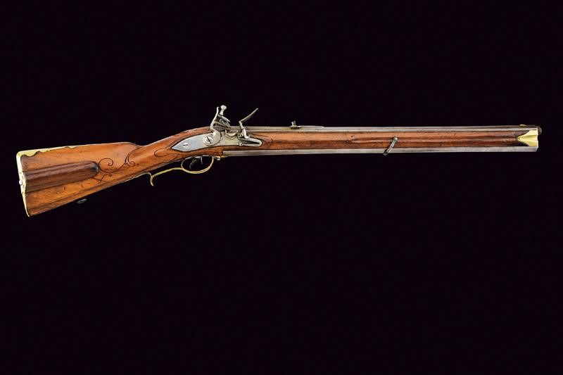 Raro Doppelstutzen Mod. 1768 a Pietra Focaia Firmato Michael Spock