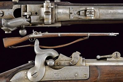 Fucile da Fanteria Francotte Mod. 1842 con Sistema Milbank Amsler Mod. 1867