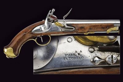 Pistola a Pietra Focaia da Marina
