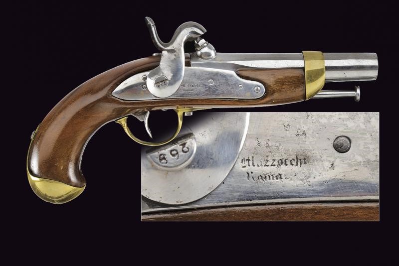 A percussion gendarmerie pistol by Mazzocchi Metà del XIX Secolo | Fine ...