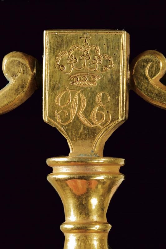 Rara Chiave da Ciambellano con Monogramma "l1"