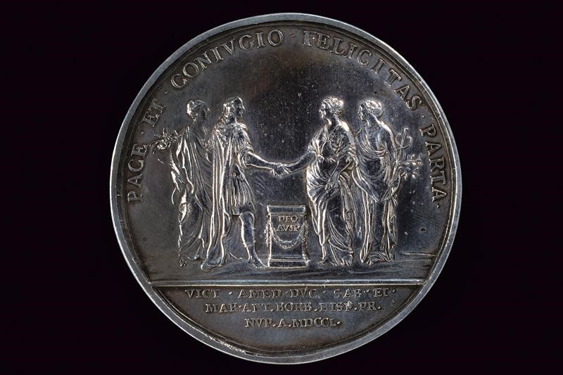 Medaglia per il Matrimonio di Vittorio Amedeo, Carlo Emanuele III (1730-73)