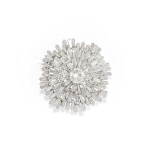 Diamond brooch