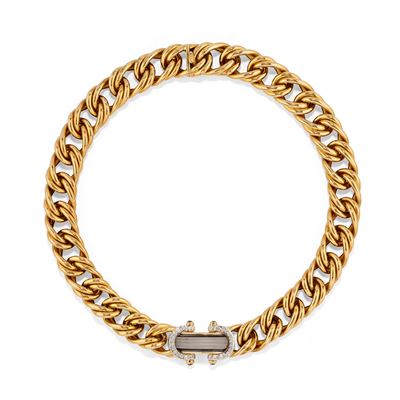 Collana con Cristallo di Rocca e Diamanti