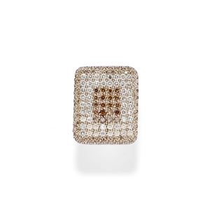 Anello con diamanti brown