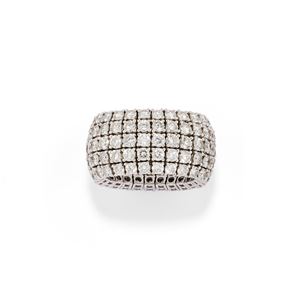 Diamond soft band ring