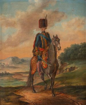 Ritratto del Duca d'Orléans a cavallo