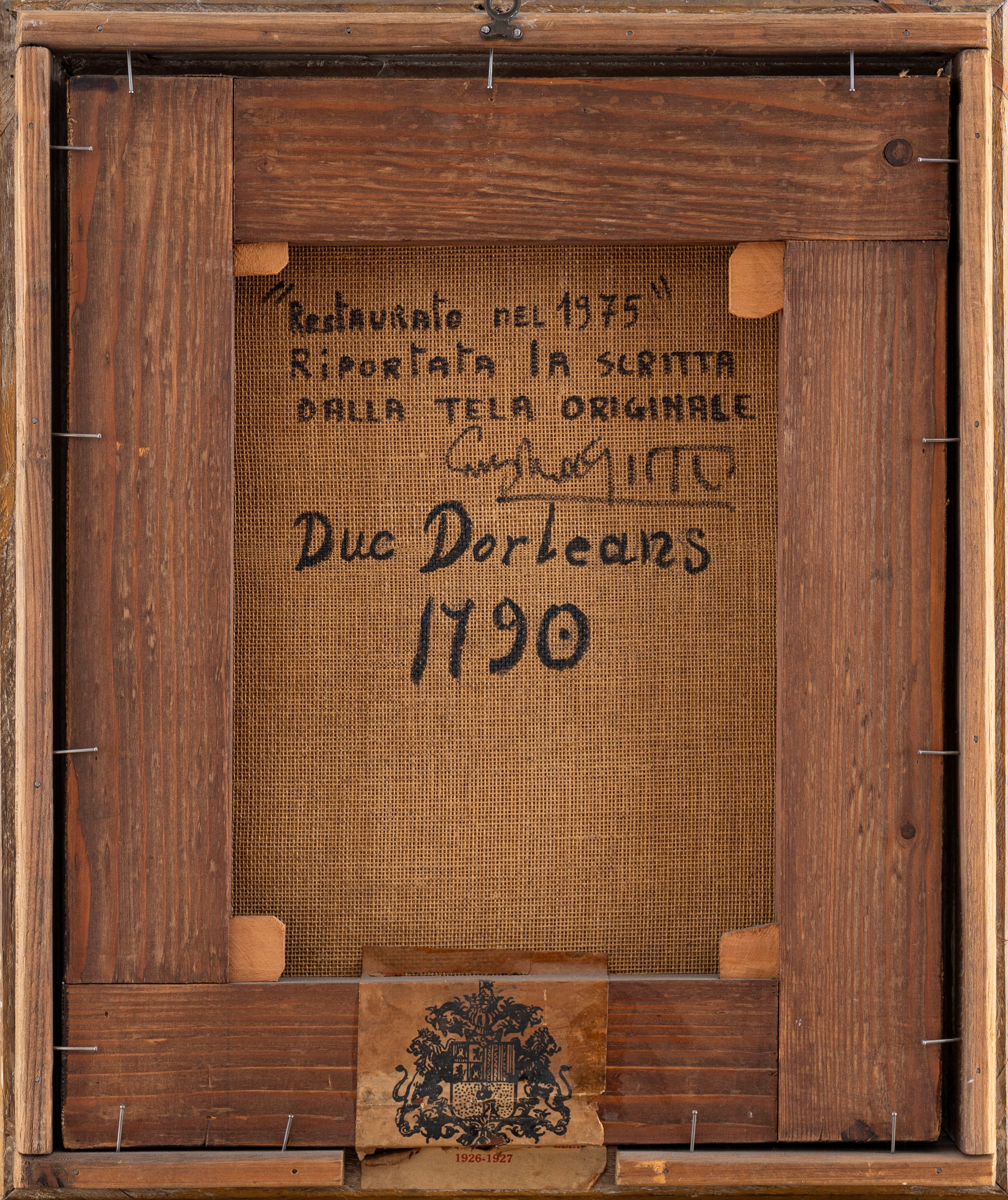 Ritratto del Duca d'Orléans a cavallo