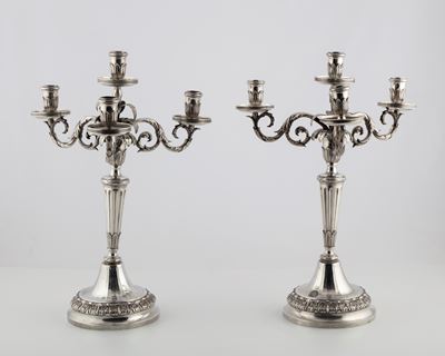 Rara Coppia di Candelabri
