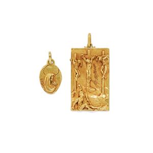 Due pendenti scultura