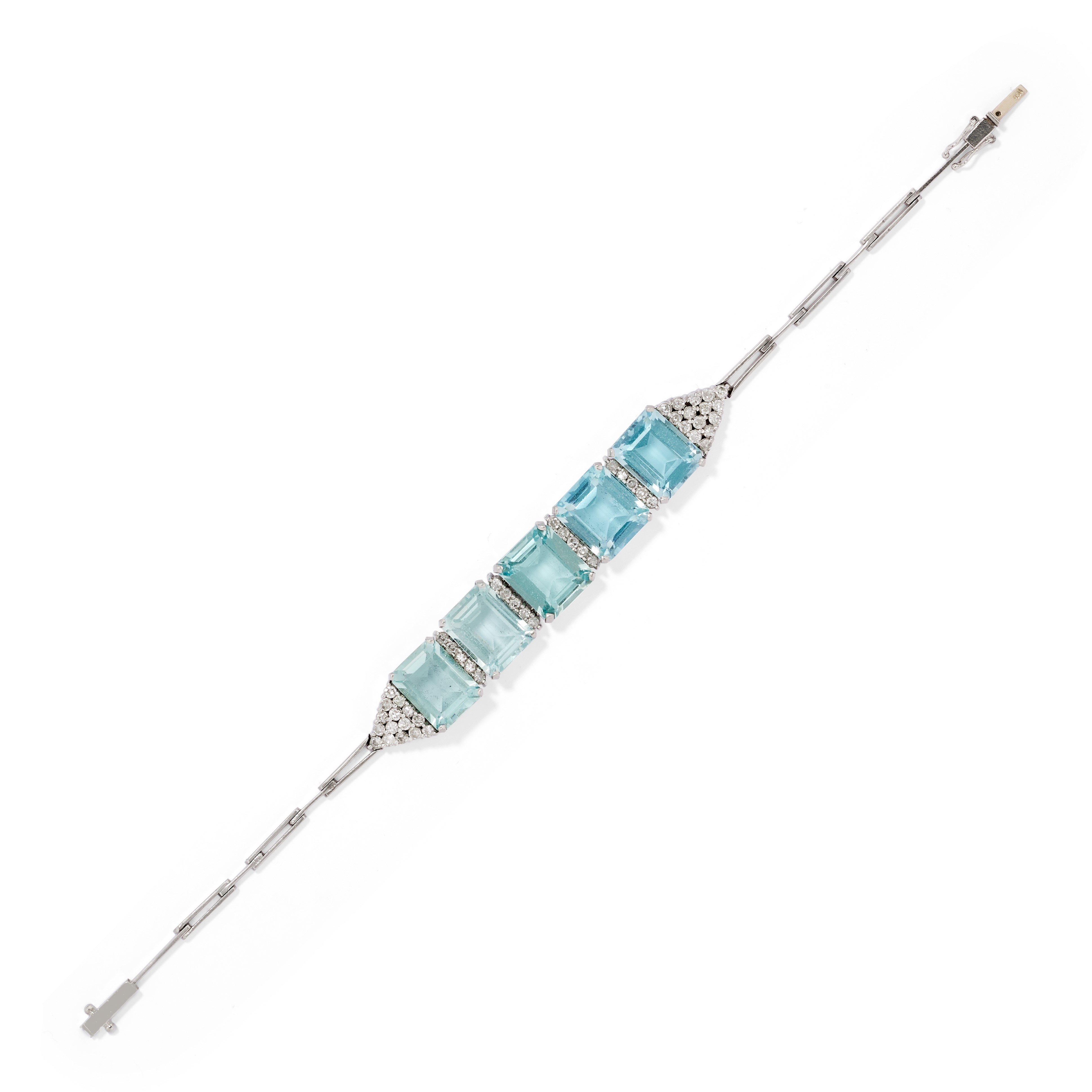 Demi Parure con Acquemarine