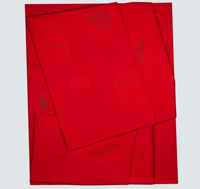 Rosso su Rosso Piegato