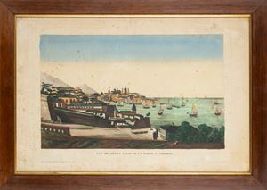 Vue de Genes prize de la porte St. Thomas