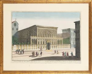 Veduta del Palazzo del Duca D'Oria in strada nuova