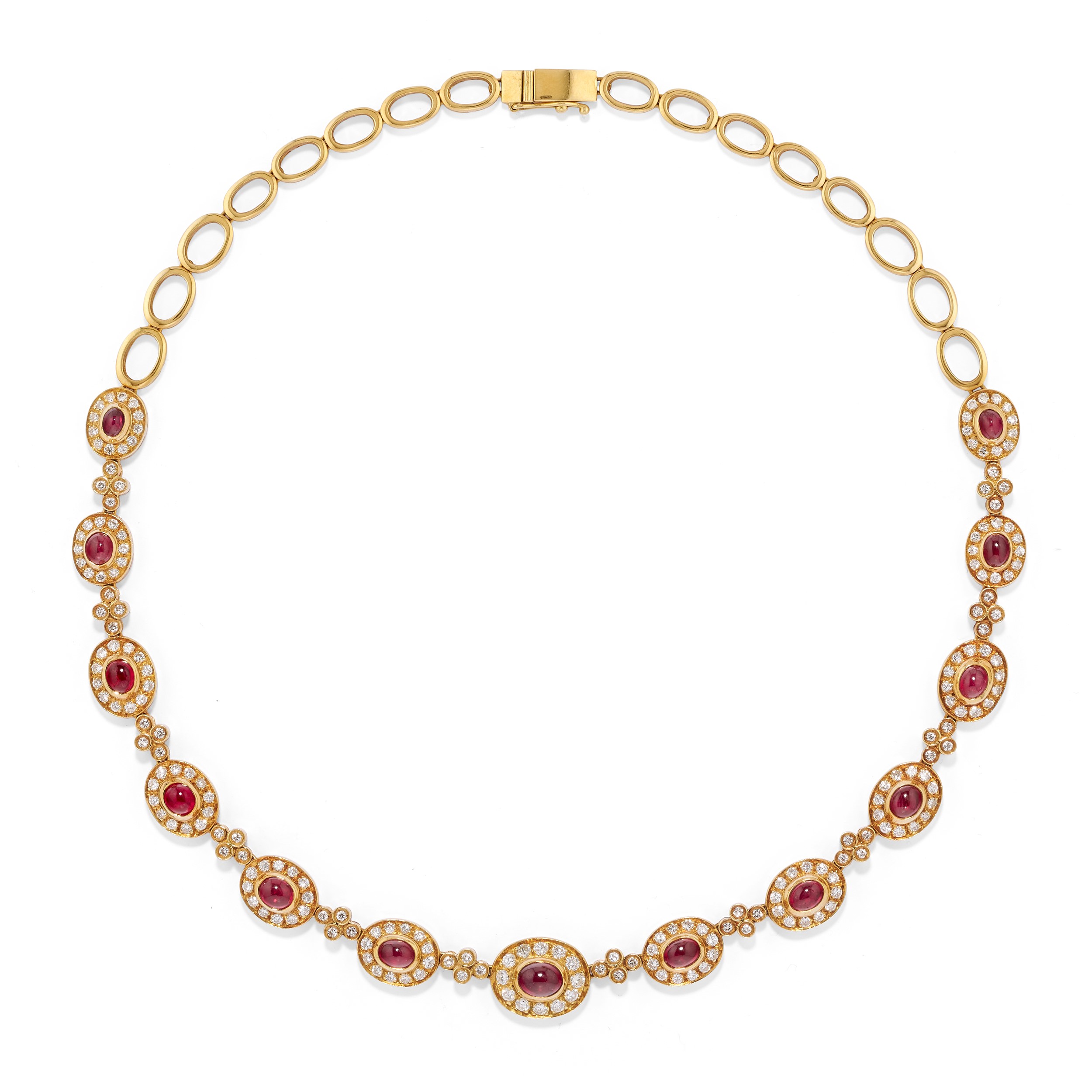 Demi Parure con Rubini e Diamanti