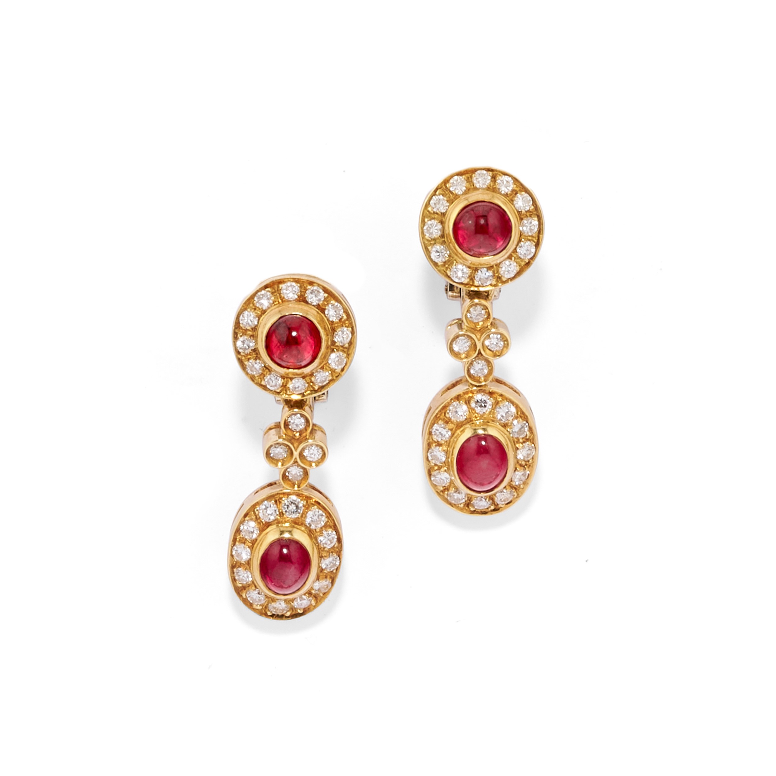 Demi Parure con Rubini e Diamanti
