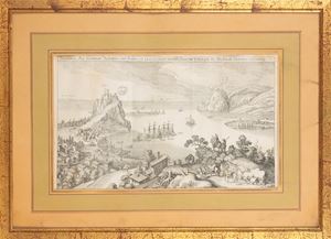 Prospect des berumpten Seeports und Hafens zu Lerice 