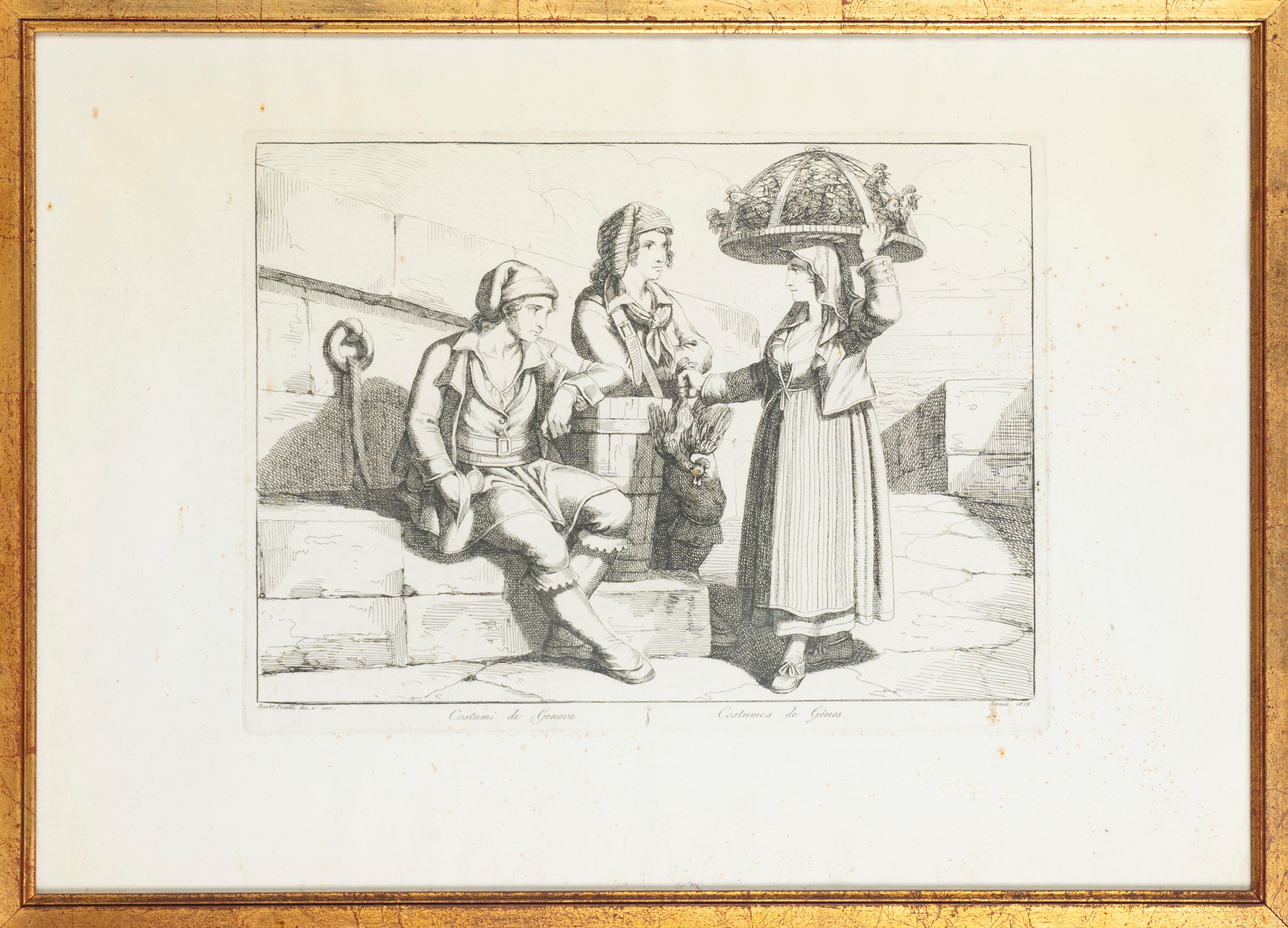 Pinelli, Bartolomeo - Costumi dei Contorni di Genova - Costumi di Genova - Costumi di Rio Magiore