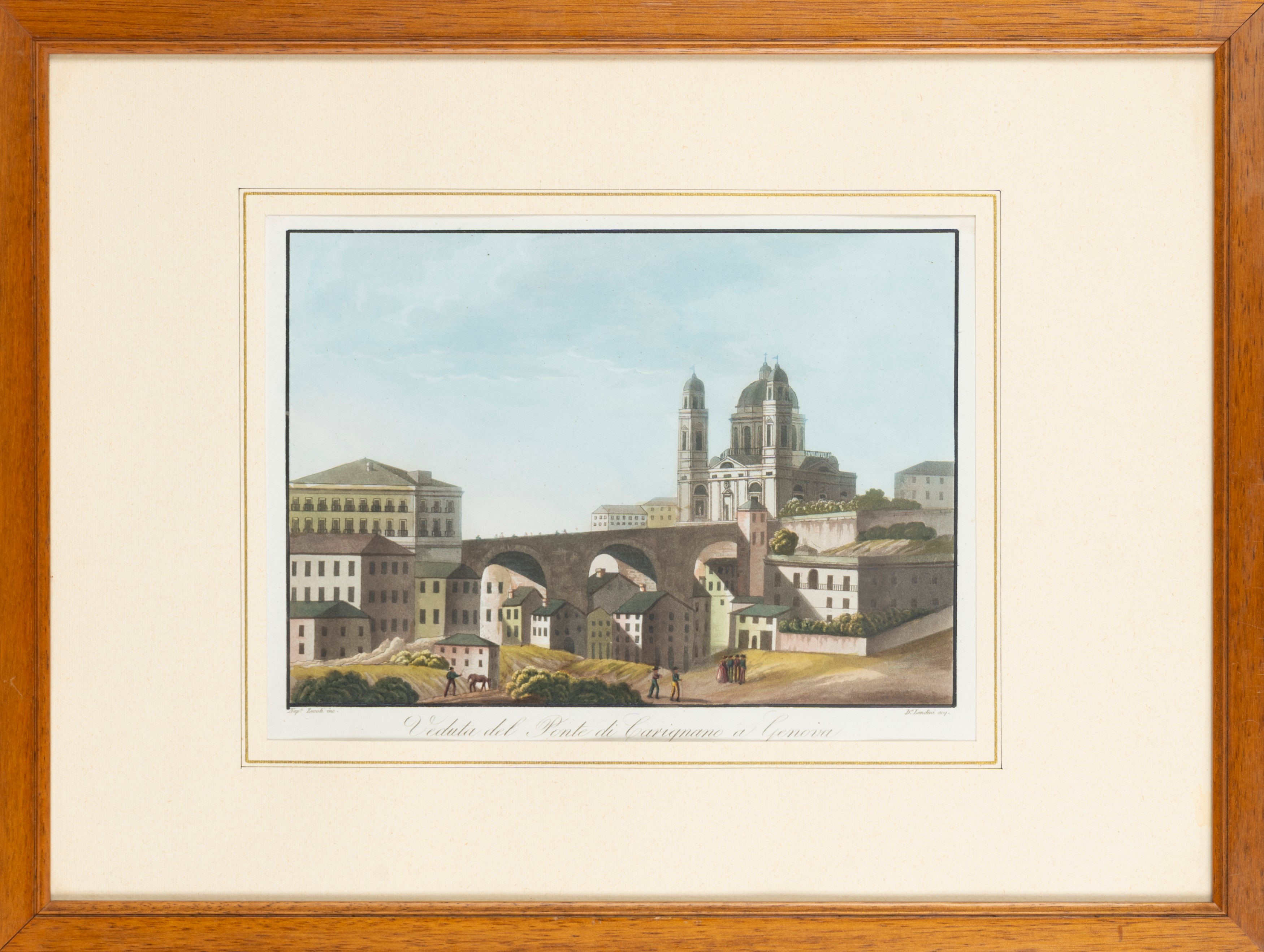 Veduta del Ponte di Carignano a Genova