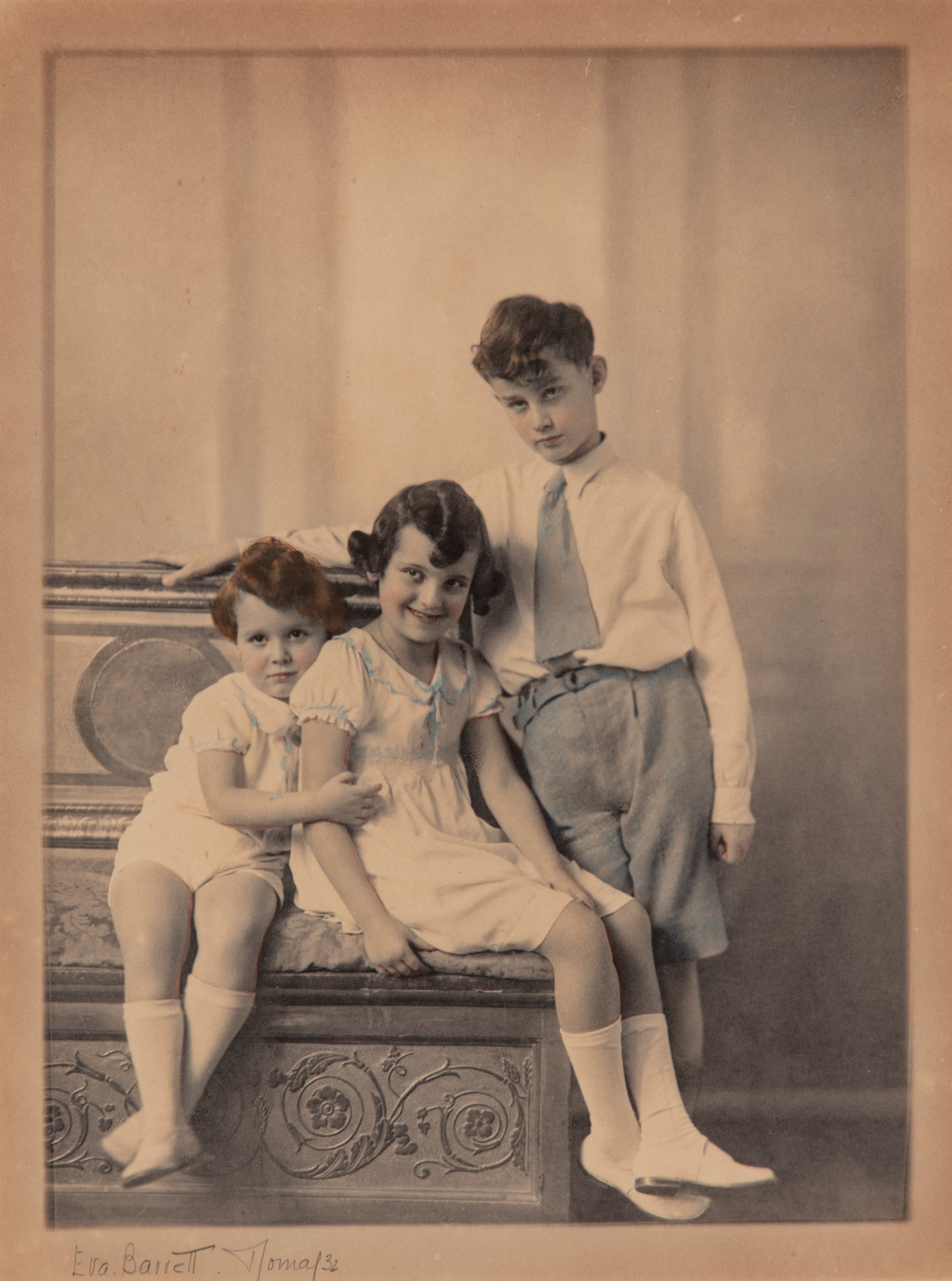 Eva Barrett - Caline and Paolo di Castelcicala - Due stampe al platino vintage, 1932