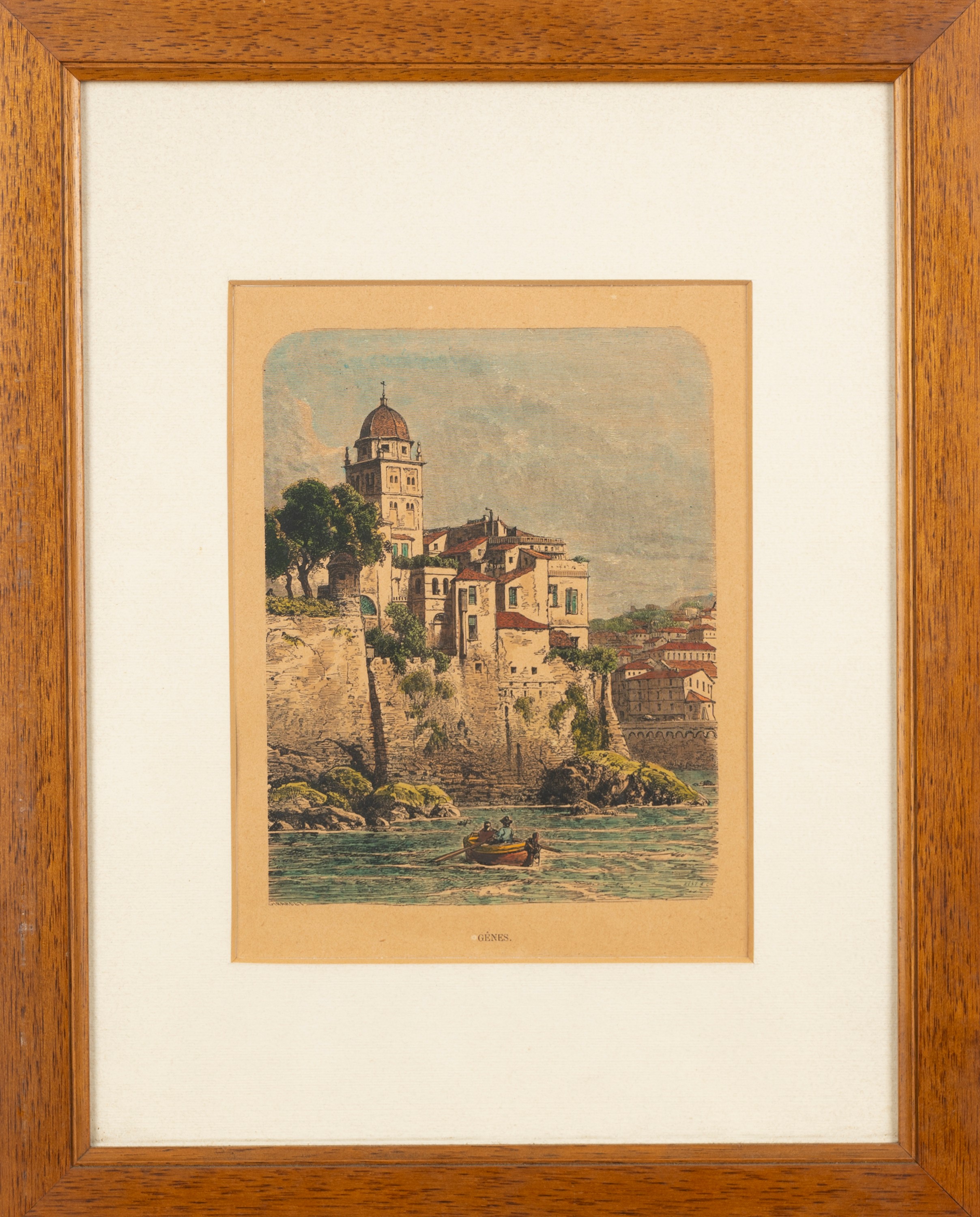 Nicolas Chapuy - Environs De Genes - Vista Presa dai Giardini di Villa Lomellini