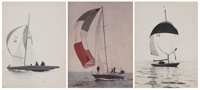 Regata, Genova - Due stampe vintage ai sali d'argento e una stampa cromogenica
