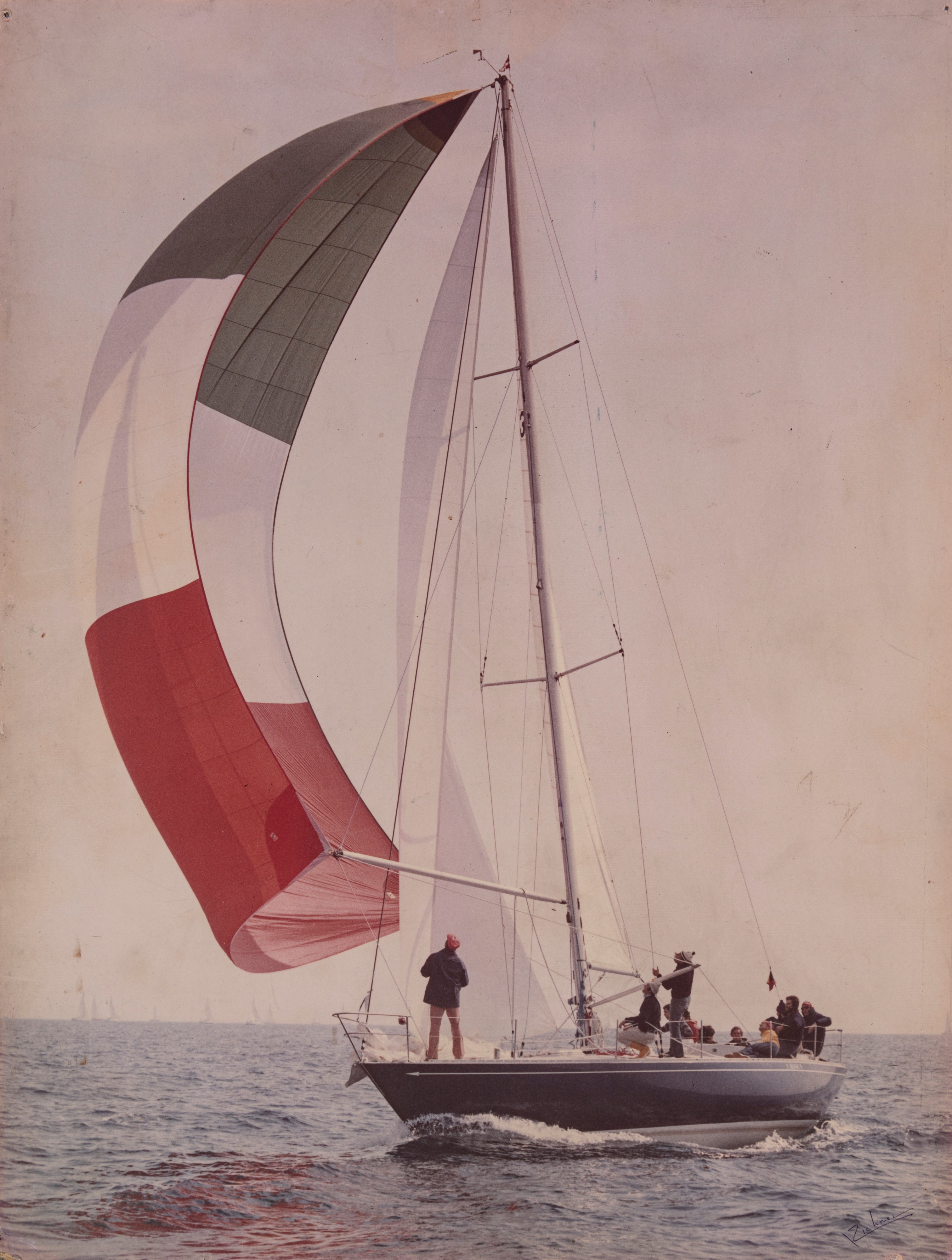 Bert Richner - Regata, Genova - Due stampe vintage ai sali d'argento e una stampa cromogenica