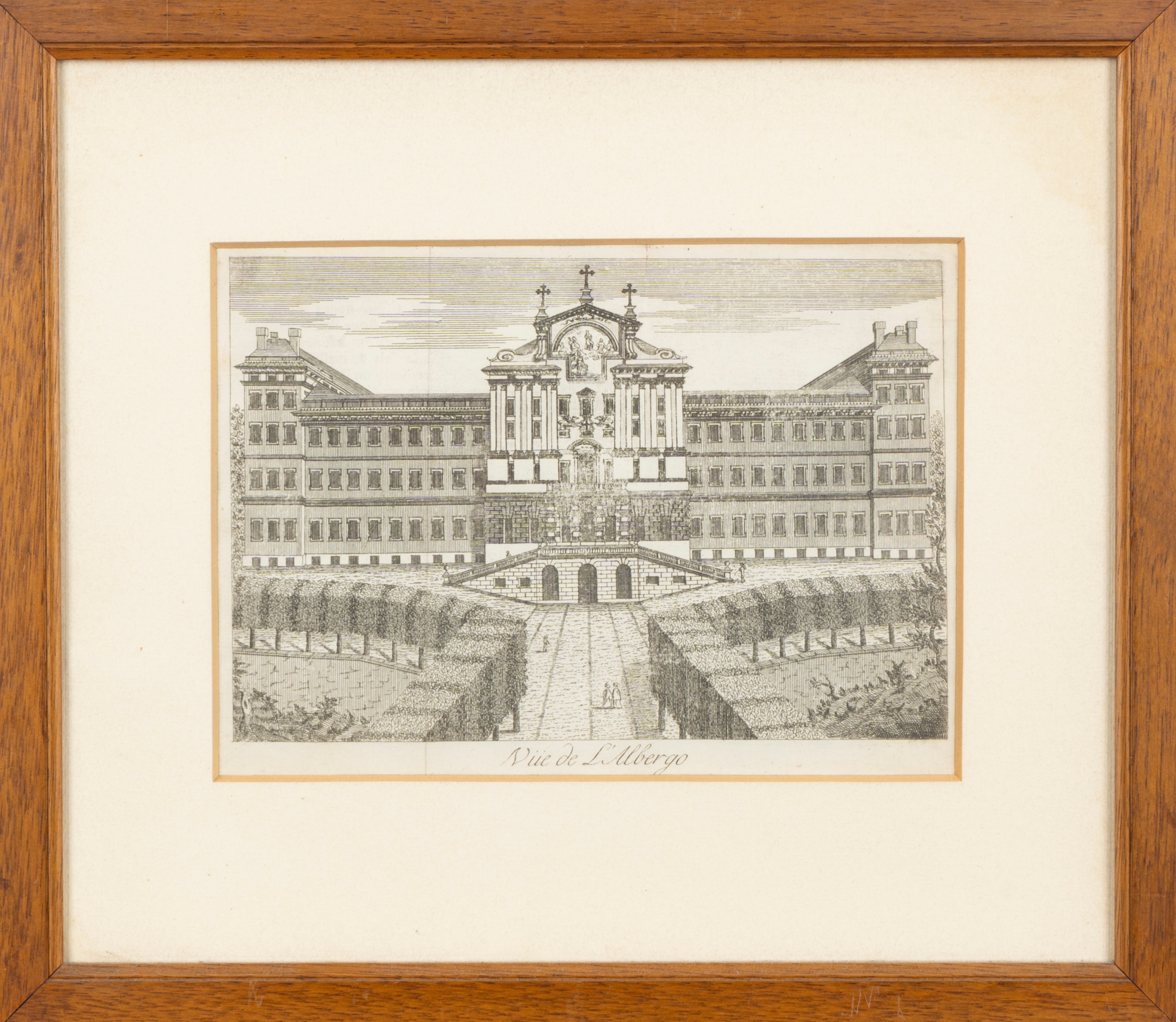 Veduta dell'Albergo dei Poveri in Genova