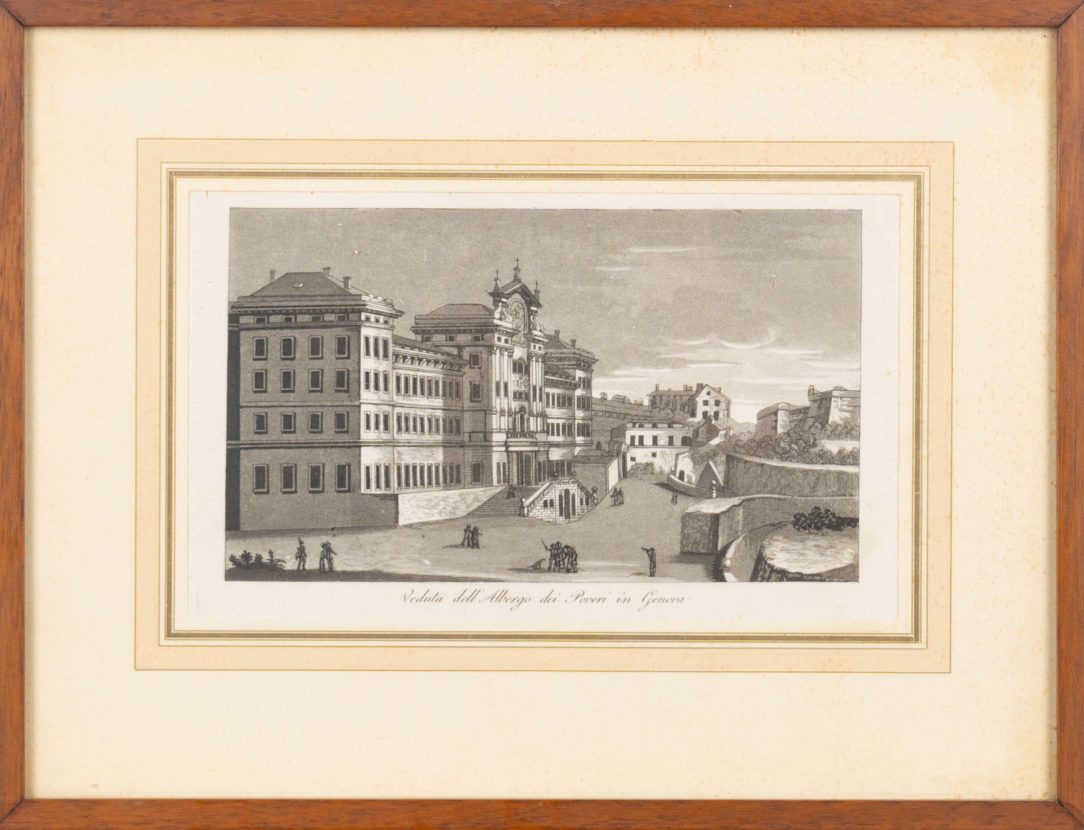 Veduta dell'Albergo dei Poveri in Genova