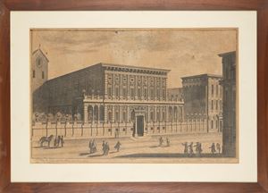 Veduta del palazzo D'Oria in strada nuova