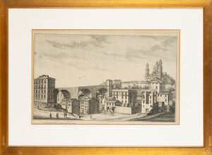 Veduta del ponte e chiesa di Carignano