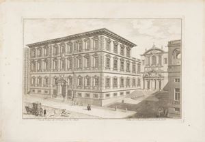 View of the De P. Gesuiti college in Strada Balbi