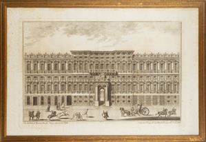Veduta del palazzo del Sig. Marcello Durazzo nella strada Balbi